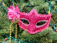 Pink Mask Ornament  Printing up to 11x14, great as a greeting card